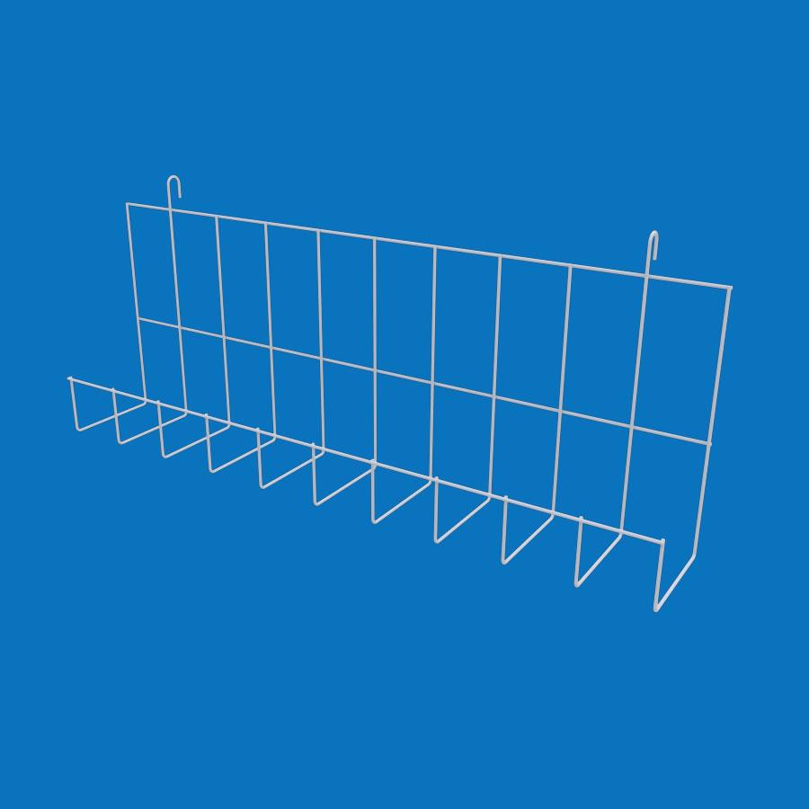 Полиця пряма навісна на сітку 50 мм