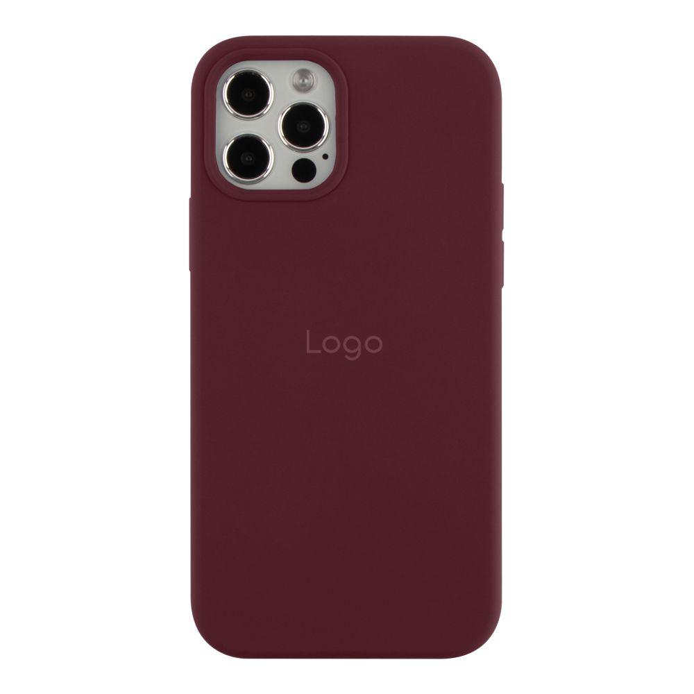 Чохол Silicone Case Full Size (AA) для iPhone 12/12 Pro Колір 42.Maroon, фото 1