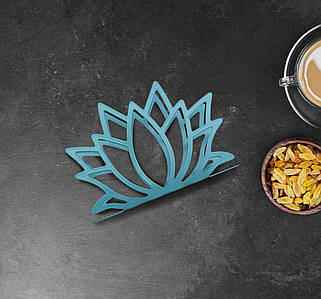 Підставка для серветок для. Колір бірюзовий. 13х9x4см