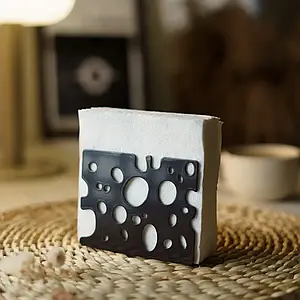 Підставка для серветок для. Колір чорний. 13х10x4см