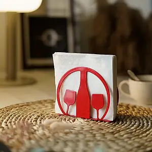 Підставка для серветок для. Колір червоний. 13х11x4см