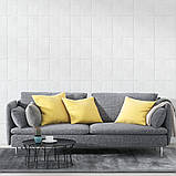 Самоклеющаяся 3D панель белая орнамент 19.6 м в рулоне 19600x700x3мм, фото 4