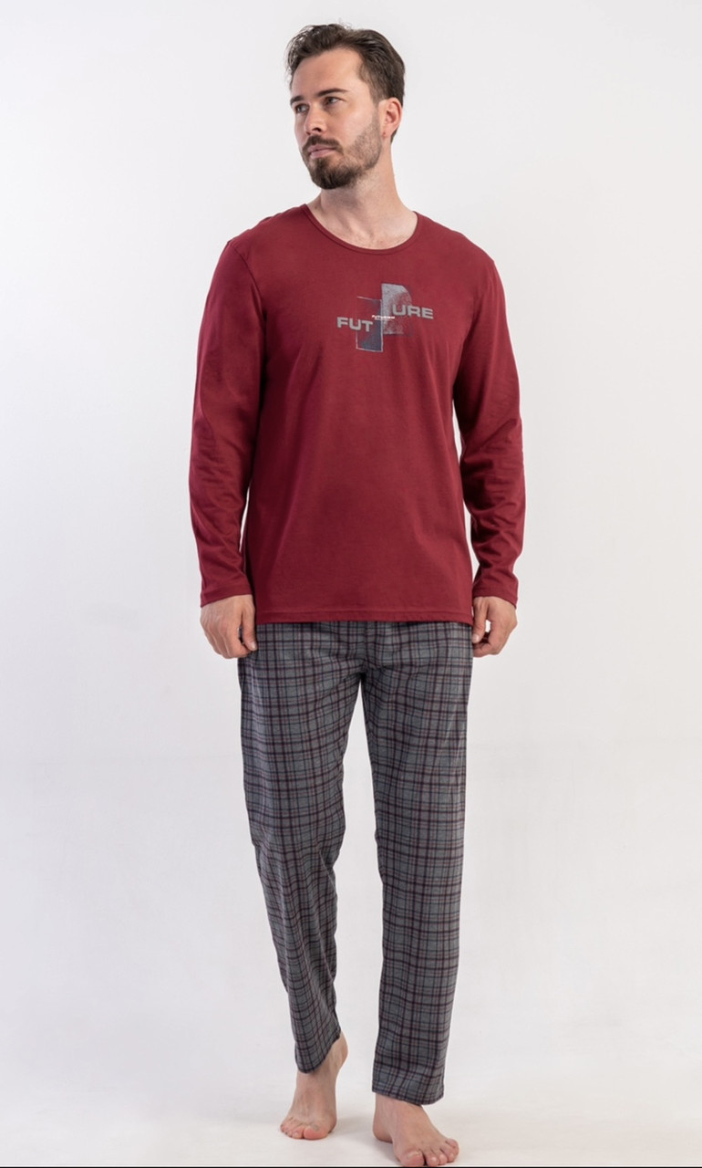 Чоловічі піжами з довгими штанами та кофточкою. Vinetta 5031032, фото 1