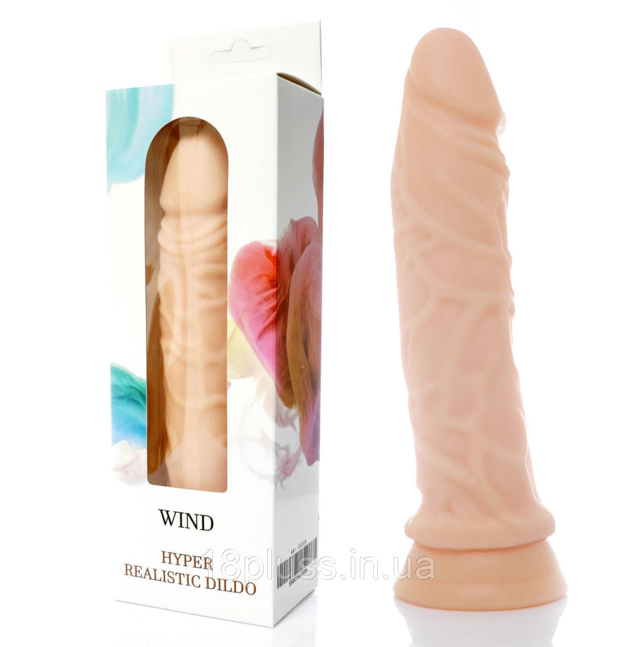 Реалістичний фалоімітатор з кібершкіри на присосці Wind Dildo, фото 1