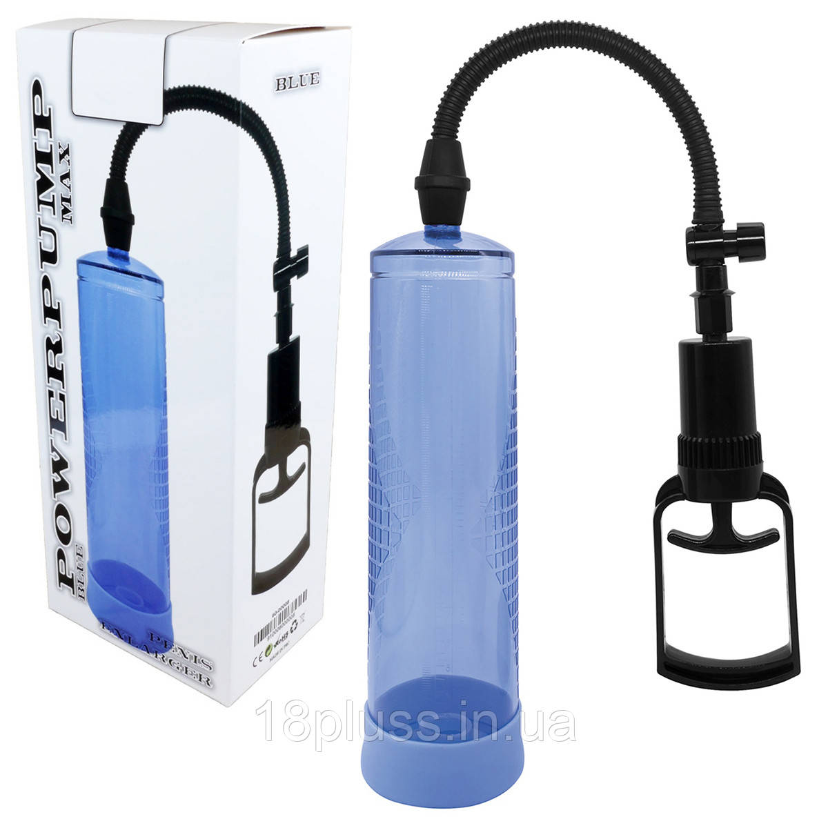 Потужна вакуумна помпа для чоловіків Powerpump Max Blue, фото 1