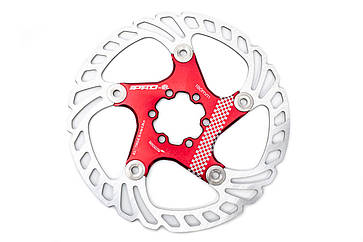 Ротор 180 6 болтів L-TWOO на червон. алюм. "павук"