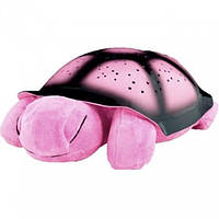 Ночник проектор Звездная черепаха с Usb и адаптером Розовый 5874-lido