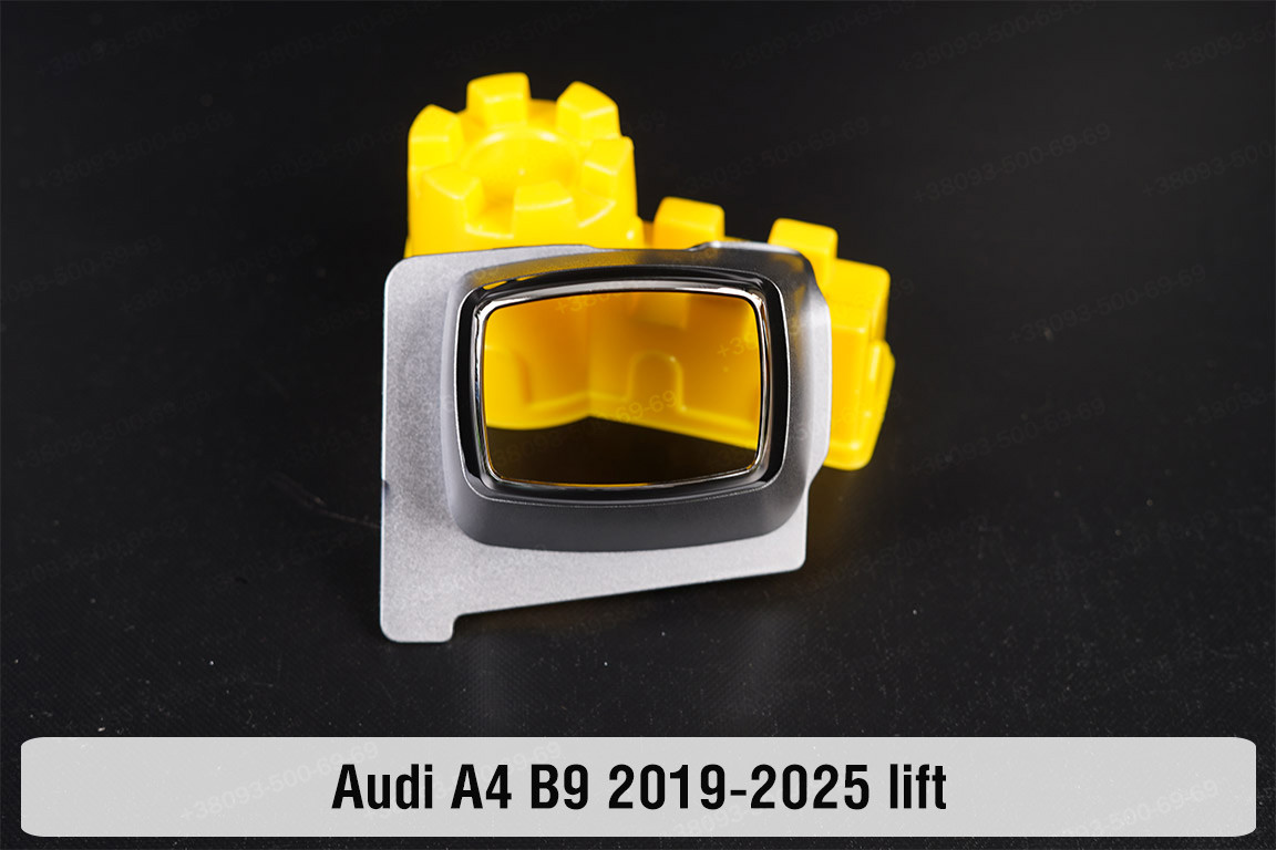 Декоративна маска лінзи зовнішня Audi A4 B9 (2019-2025) рест ліва, фото 1