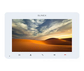 Відеодомофон AHD Slinex SM-07MHD (white), 7” TFT екран, запис руху, слот microSD, 193×123×18 мм