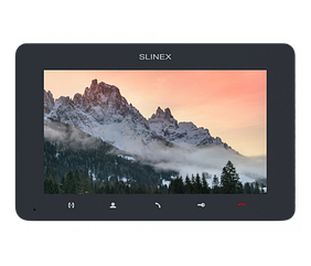 Відеодомофон AHD Slinex SM-07MHD (dark grey), 7” TFT екран, запис руху, слот microSD, 193×123×18 мм