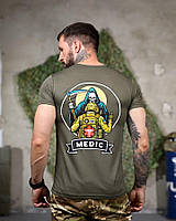 Тактична потоотвідна футболка Medic oliva РП7347