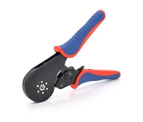 Крімпер CINLINELE HCS8 16-6 для обтиску кабельного накінечника, blue-red + набір кабельних наконечників (VE0508, VE7508, VE1008,