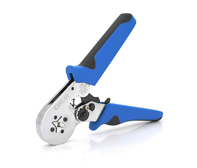 Крімпер CINLINELE HCS8 10S для обтиску кабельного накінечника, blue + набір кабельних наконечників