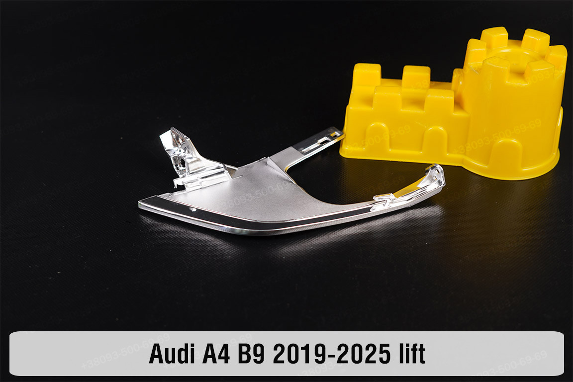 Хромована маска бокова внутрішня Audi A4 B9 (2019-2025) рест ліва, фото 1