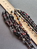 Кольє гранат вінтаж. Вінтажне кольє з гранату. Довге намисто з гранату. Німеччина., фото 7