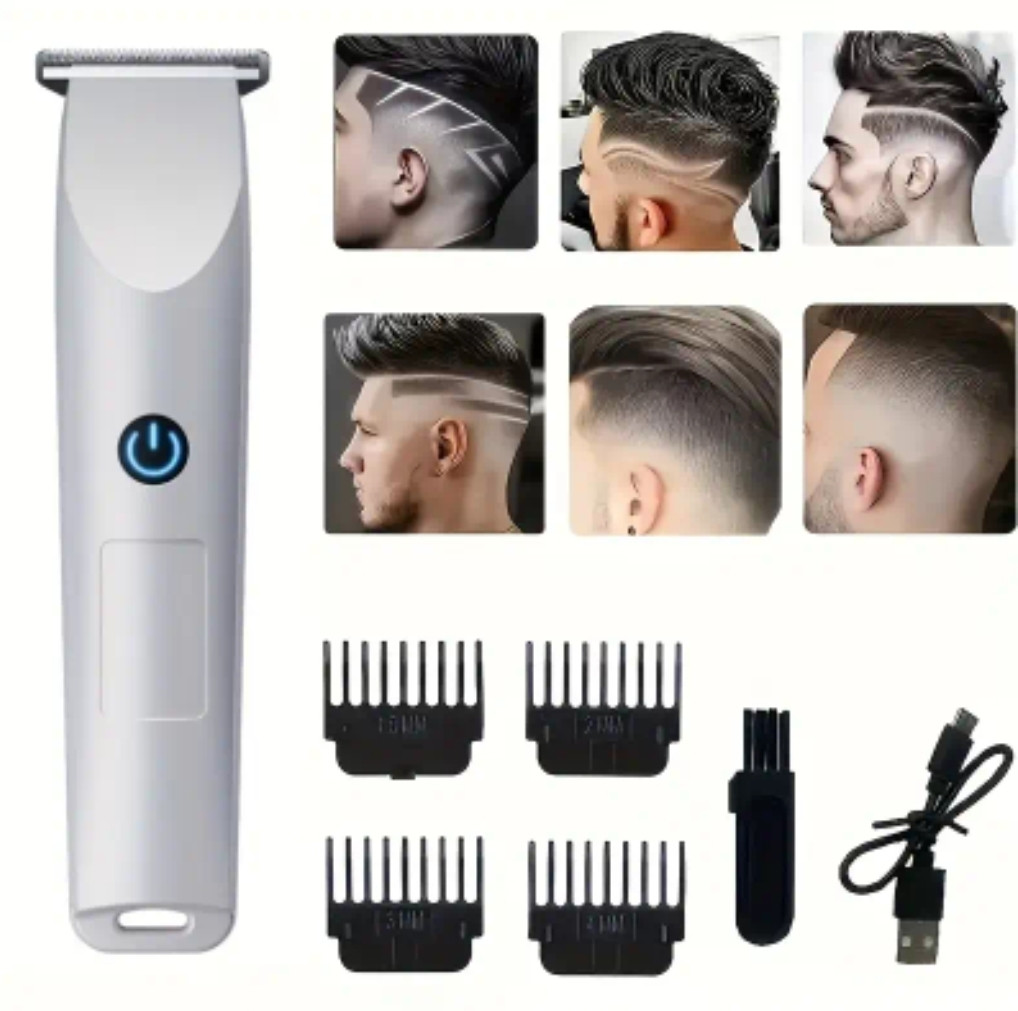 Тример машинка для гоління та стрижки бороди та волосся Electric Hair Clippers акумуляторна 2 кольори, фото 1