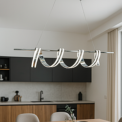 Люстра над столом до кухні Linisoln 55W до 12 м² колір Хром 835-1 CH