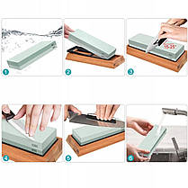 Камені для заточки ножів 400/3000/8000/1000. KD11271, фото 3