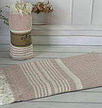 Рушник з льону для пляжу сауни лазні хаммама 100 на 180 см By Ido у кольорах, фото 8