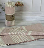 Рушник з льону для пляжу сауни лазні хаммама 100 на 180 см By Ido у кольорах, фото 9