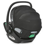 Стильне автокрісло i-FIX ME 1110 Moon Black з анатомічним вкладишем і регулюванням спинки, фото 5