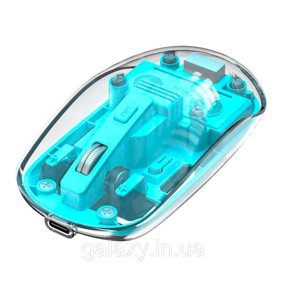 Миша XO бездротова Bluetooth/2.4GHz M12 синій, фото 1