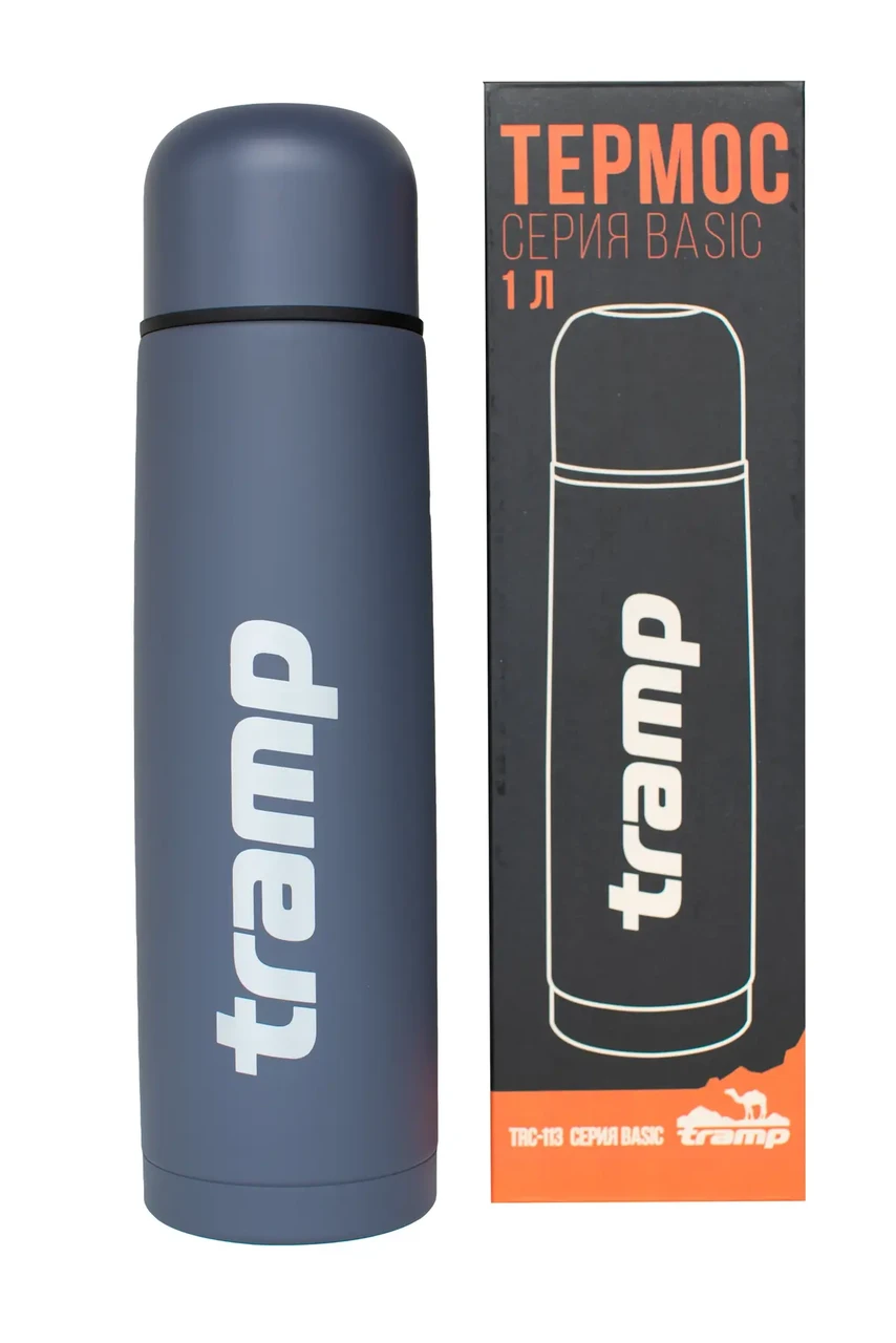 Термос Tramp Basic серый 1л, фото 1