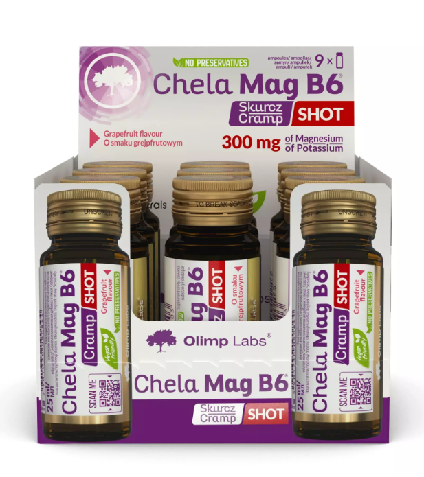 Olimp Chela-Mag B6 Cramp Shot 9x25ml