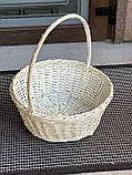 Корзина d-50 см з білої лози., фото 3