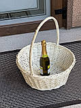 Корзина d-50 см з білої лози., фото 5
