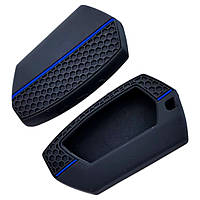 Силіконовий чохол на брелок Pandora DX 6X/9X/90/90BT/91/91BT/DX 42/D010/D020/D022/D173/Pandect X-3190 (Black/Blue)