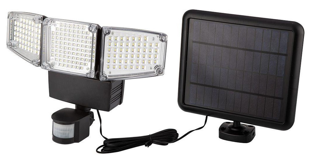 Світильник фасадний Neo Tools LED 10Вт 1000Лм 3000-6000К 2000мАч автономний датчик руху сутінків чорний, фото 1