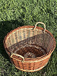 Корзина кругла з лози., фото 5