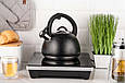 Чайник Ardesto Gemini, 2.5л, нержавіюча сталь, чорний, фото 3