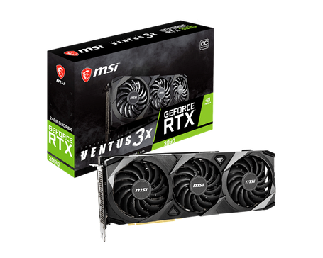 Відеокарта GeForce RTX 3090 24GB MSI Ventus 3X OC (RTX 3090 VENTUS 3X 24G OC) Б/В, фото 1