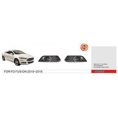 Фари додаткової моделі Ford Fusion 2015-17/FD-805/H11-12V55W (FD-805)
