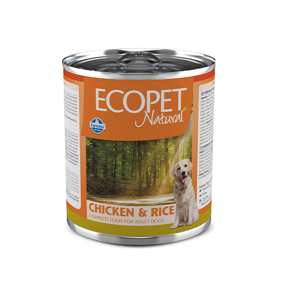 Farmina ECOPET NATURAL вологий корм для собак з куркою та рисом 300 г