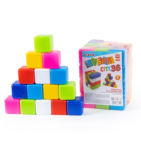 "Кубики сіті 36" арт 0418, Набір дитячий, Бамсик, фото 1