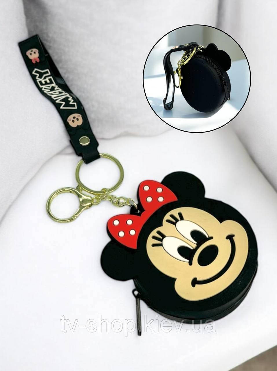 Силіконовий гаманець-монетниця Мікі/Мінні, фото 1