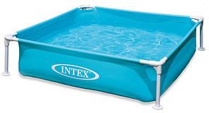 Дитячий каркасний басейн Intex 57173 (Блакитний) Mini Frame Pool (122х122х30 см)