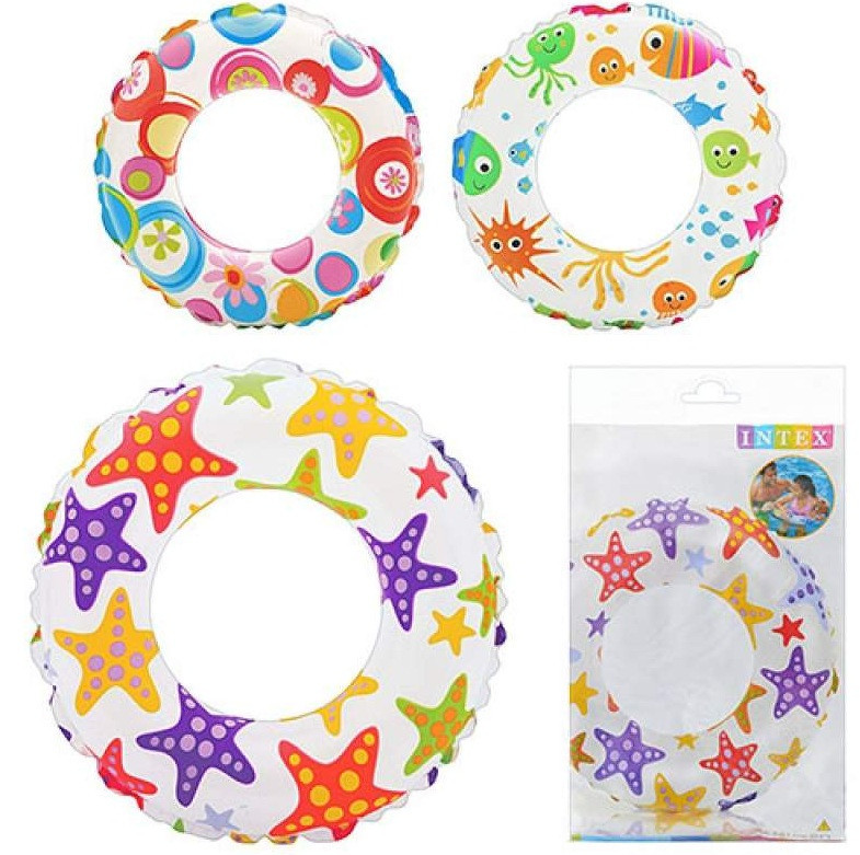 Надувне коло Морські жителі Intex 59241 (Діаметр 61см)
