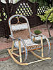 Крісло качалка з ротангу, фото 6