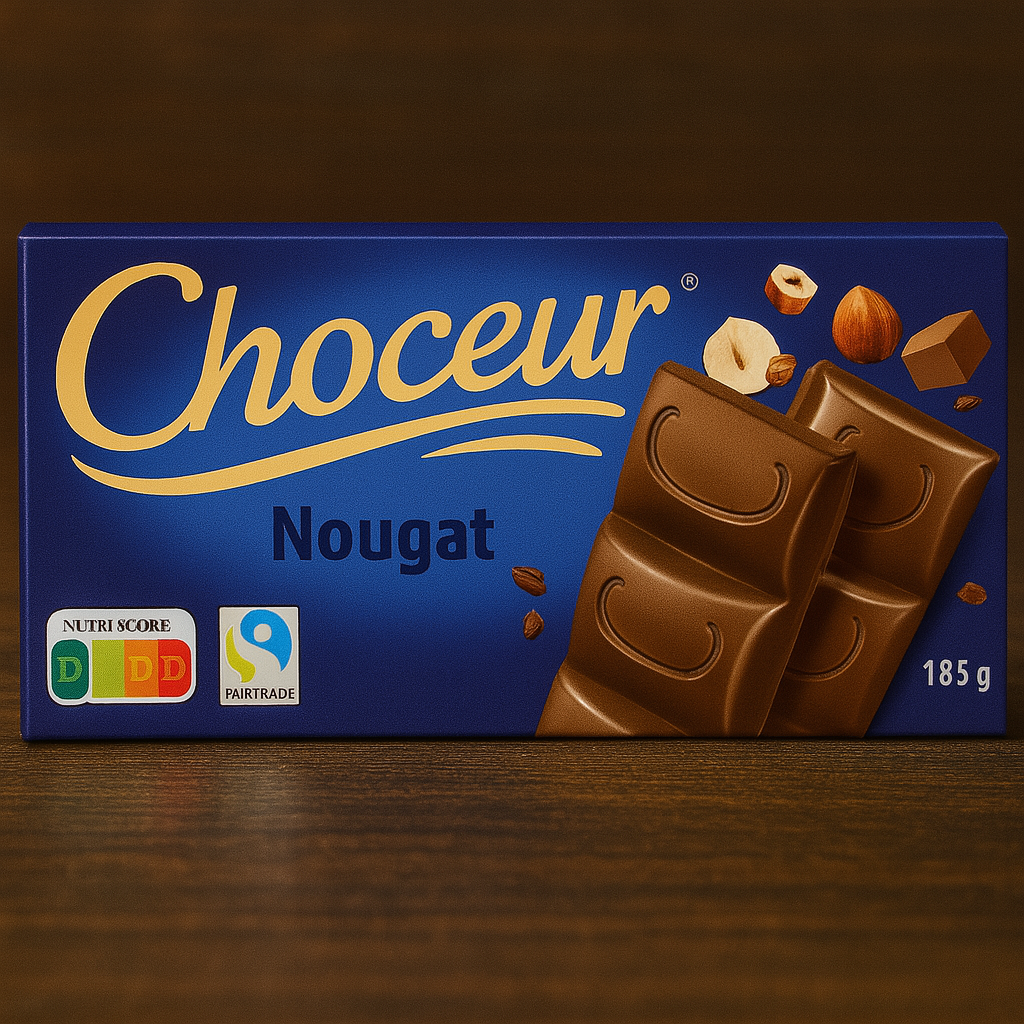 Шоколад молочний Choceur Nougat Нуга 185г Германия, фото 1