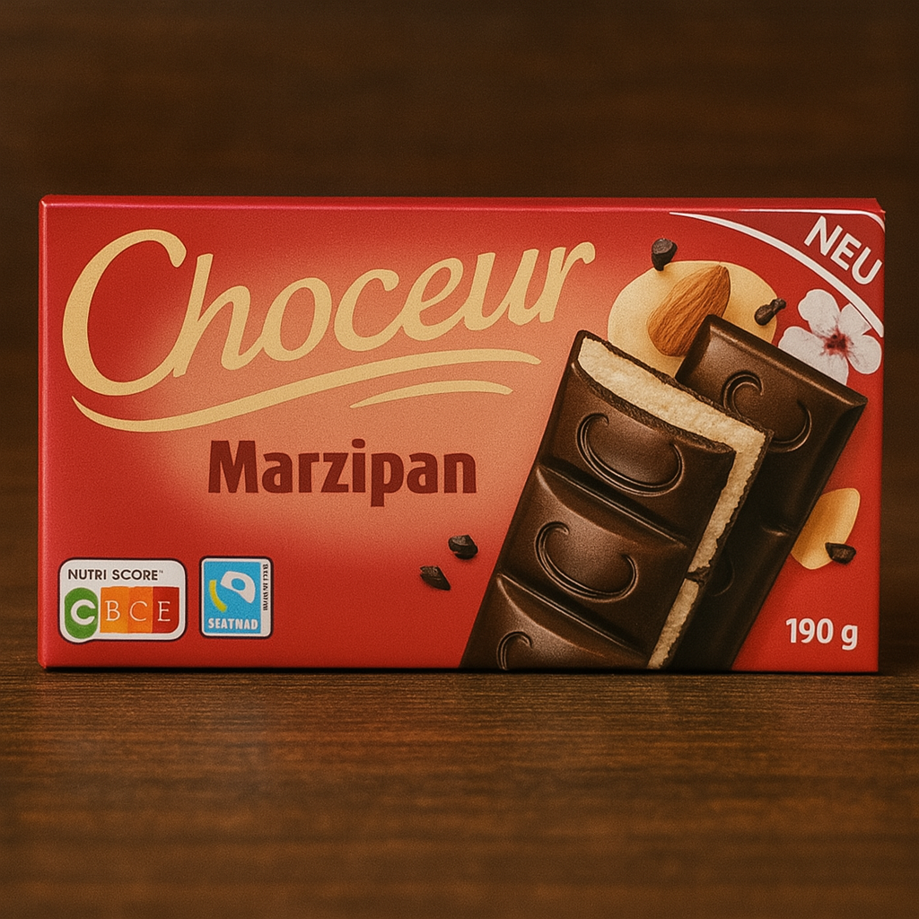 Шоколад Choceur Чорний з Марципаном 190 г Німеччина, фото 1