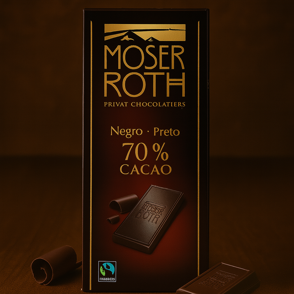 Шоколад чорний Moser Roth 70% какао 125 г Німеччина, фото 1
