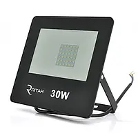 Прожектор SLIM LED RITAR RT-FLOOD30A, 30W, SMD2835, IP65, 2400Lm, 6500K (100%), Ra>70, 141*106*28mm, Black