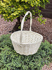 Корзина 25см в білому кольорі, фото 4