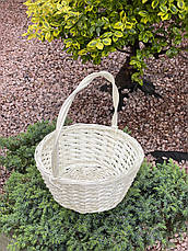 Корзина 25см в білому кольорі, фото 2