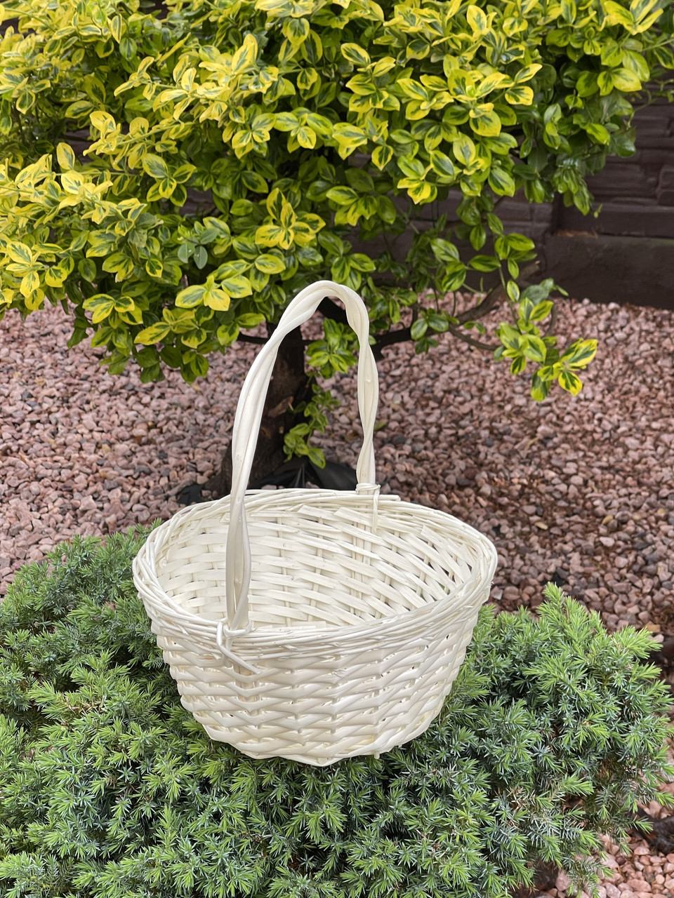 Корзина 25см в білому кольорі