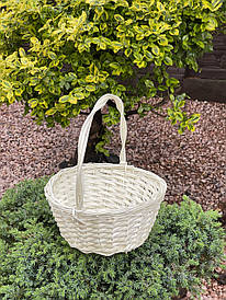 Корзина 25см в білому кольорі